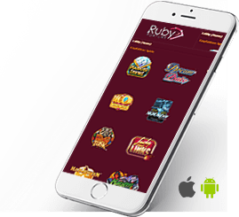 Das Bild zeigt die mobile Spielauswahl des Casinos auf einem Smartphone.